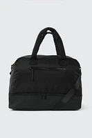 Ardene Nylon Gym Bag in Black | 100% Recycled Polyester | Eco-Conscious