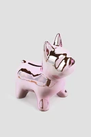 Ardene Chrome Dog Coin Bank in Lilac