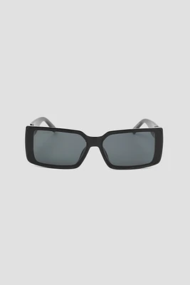 Ardene Rectangular Sunglasses in Black