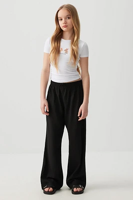 Ardene Kids Wide Leg Pants in | Size | Viscose