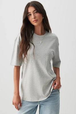 Ardene Solid Crew Neck T-Shirt in | Size | 100% Cotton