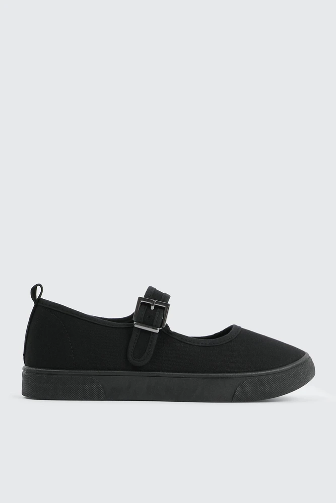 Ardene Recycled Hem Mary Jane Sneakers in | Size | Eco-Conscious