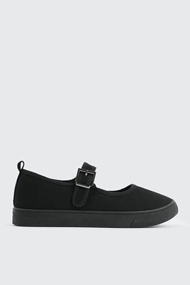 Ardene Recycled Hem Mary Jane Sneakers in | Size | Eco-Conscious