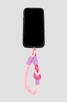 Ardene Phone Cord Wristlet in Light Pink