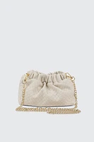 Ardene Weaved Crossbody Bag in Beige | 100% Recycled Polyester | Eco-Conscious