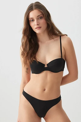 Ardene High Leg Bikini Bottom in | Size | Polyester/Nylon/Spandex | Microfiber