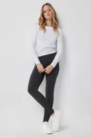 Ardene Soft Inside Seamless Leggings in Grey | Size | Polyester/Spandex