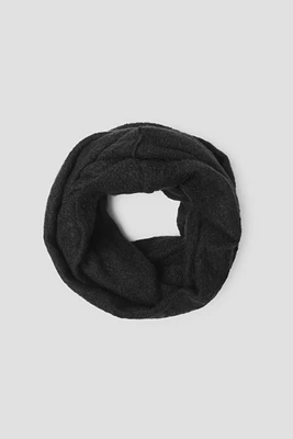 Ardene Heavy Knit Infinity Scarf in Black | Polyester