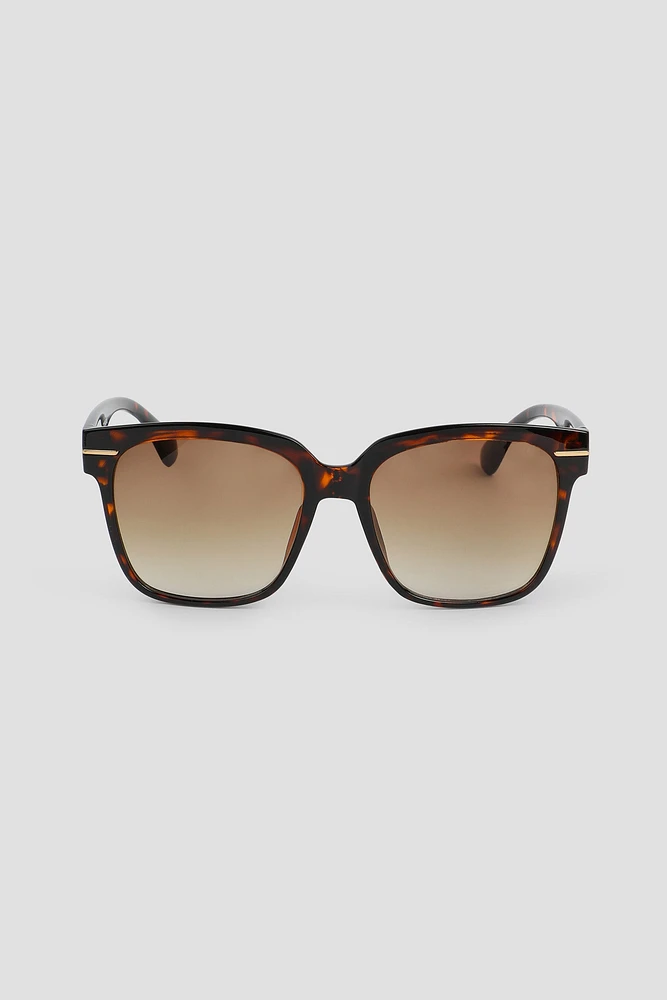 Ardene Square Sunglasses in Brown