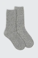 Ardene Speckled Boot Socks in | Polyester/Spandex