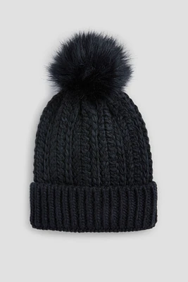 Ardene Knitted Pompom Beanie in | 100% Acrylic