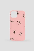 Ardene Bow iPhone 13/14 Case in Light Pink