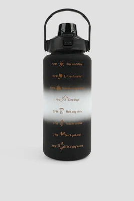 Ardene Ombre Water Bottle in Black