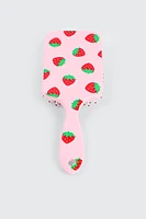 Ardene Kids Strawberry Hairbrush in Light Pink