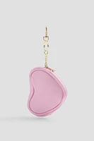 Ardene Kids Heart Coin Purse in Light Pink