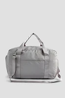 Ardene Nylon Gym Bag in Grey | 100% Recycled Polyester | Eco-Conscious