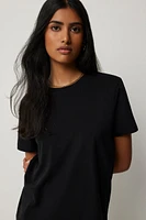 Ardene Basic Relaxed T-Shirt in | Size | Cotton/Elastane | Eco-Conscious