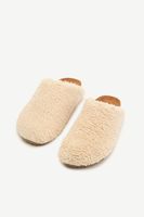 Sandales en faux sherpa