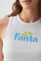Ardene Fanta Baby Tank in White | Size | Cotton/Elastane