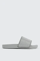 Ardene Rhinestone Slides in | Size