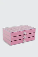 Ardene 3-Drawer Jewelry Box in Medium Purple