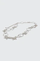 Ardene Butterfly Chain Belt in Silver