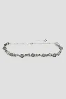 Ardene Vintage Rose Choker in Silver