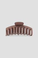 Ardene Brown Recycled Large Hair Claw in | Eco-Conscious