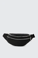 Ardene Nylon Fanny Pack in Black | 100% Recycled Polyester | Eco-Conscious