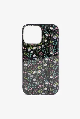 Ardene Floral iPhone Pro Max Case in Black