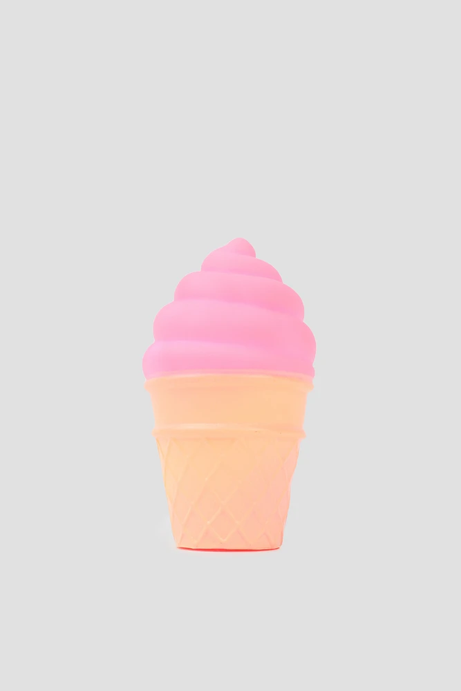 Ardene Ice Cream Cone LED Light in Light Pink