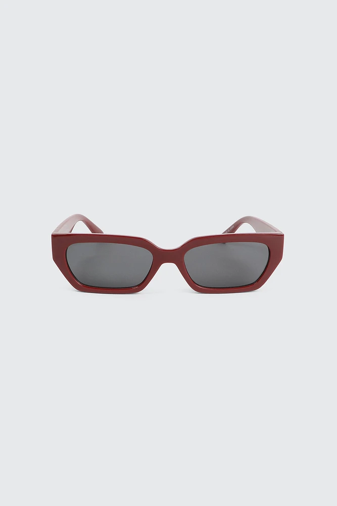 Ardene Rectangular Cat Eye Sunglasses in