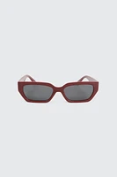 Ardene Rectangular Cat Eye Sunglasses in