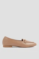 Ardene Loafers with Horsebit Detail in Beige | Size | Faux Leather | Eco-Conscious