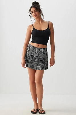 Ardene Satin Mini Skirt in | Size | Polyester/Spandex