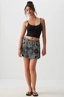 Ardene Satin Mini Skirt in | Size | Polyester/Spandex