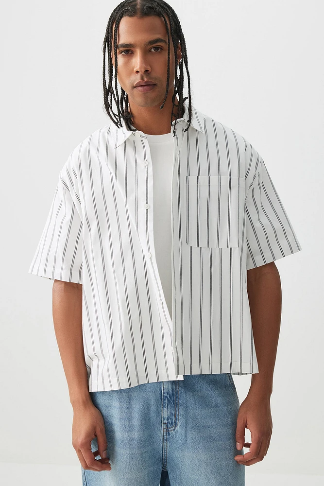 Ardene Man Short Sleeve Boxy Shirt For Men in | Size | Cotton/Elastane