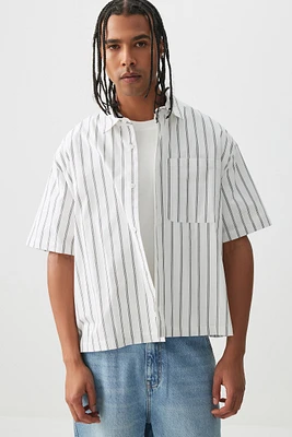 Ardene Man Short Sleeve Boxy Shirt For Men in | Size | Cotton/Elastane