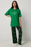 Ardene Wicked PJ Set in Green | Size | 100% Cotton/Polyester