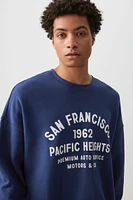 Ardene Man San Francisco Sweatshirt For Men in Dark Blue | Size | Polyester/Cotton | Fleece-Lined