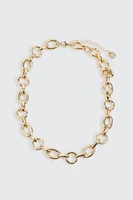 Ardene Oval Link Chain Necklace in Gold