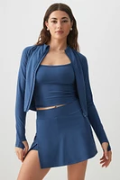 Ardene Sports Skirt in Dark Blue | Size | Nylon/Elastane