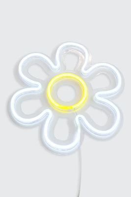 Ardene Daisy LED Neon Sign in White