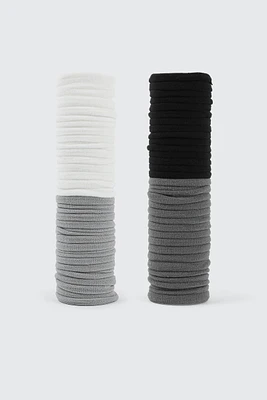 Ardene 60-Pack Hair Ties in Grey