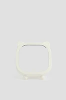 Ardene Cat Frame Mirror in White