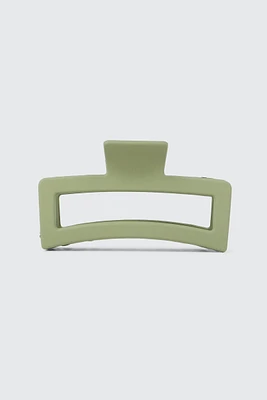 Ardene XL Cutout Hair Claw in Sage