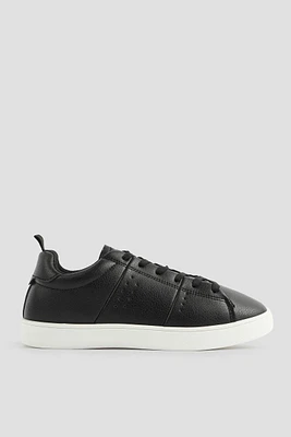 Ardene Lace Up Tennis Sneakers in | Size | Faux Leather