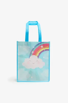 Ardene Kids Rainbow Tote Bag for Girls in Blue
