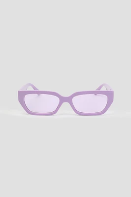 Ardene Rectangular Cat Eye Sunglasses in Lilac