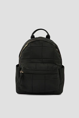 Ardene Nylon Quilted Backpack in | Polyester | Eco-Conscious